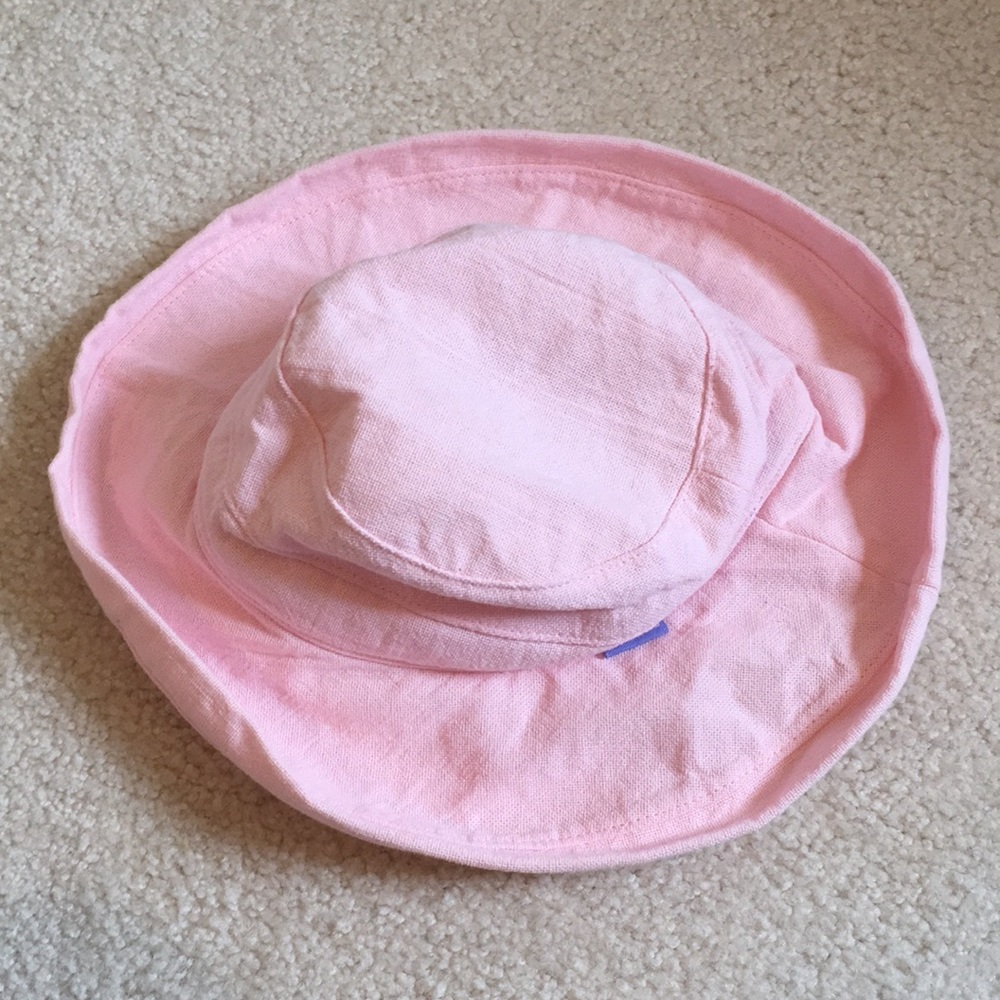EUC pink brimmed summer hat